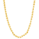 14K Yellow Gold Over Sterling Silver 2.35mm Rope Chain Necklace