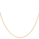 14K Yellow Gold Over Sterling Silver 2.05mm Thin Curb Chain Necklace