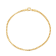 14K Yellow Gold Over Sterling Silver 2mm Box Chain Bracelet