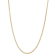 14K Yellow Gold Over Sterling Silver 2.65mm Box Chain Necklace