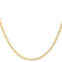 14K Yellow Gold Over Sterling Silver 4.6mm Curb Chain Necklace
