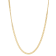 14K Yellow Gold Over Sterling Silver Men's 3.8mm Double Curb Chain Necklace