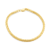 14K Yellow Gold Over Sterling Silver 3.85mm Wheat Chain Bracelet