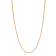14K Yellow Gold Over Sterling Silver 1.25mm Twisted Box Chain Necklace
