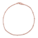 14K Rose Gold Over Sterling Silver 2.3mm Rosary Snake Chain Anklet