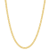 14K Yellow Gold Over Sterling Silver 1.7mm Curb Chain Necklace
