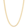 14K Yellow Gold Over Sterling Silver 6mm Bismark Chain Necklace