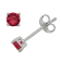 Sterling Silver 4mm Cubic Zirconia July Birthstone Series Stud Earrings