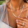 The Aurora Tennis Necklace- Sterling Silver