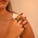 The Colored Cubic Zirconia Ring