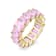 The Colored Cubic Zirconia Ring- 14K Gold Over Sterling Silver, Pink