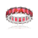 The Colored Cubic Zirconia Ring- Sterling Silver, Red