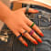 The Colored Cubic Zirconia Ring- 14K Gold Over Sterling Silver, Red