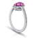Pear Pink Sapphire and Diamond Platinum Ring 2.15ctw
