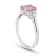 1.64ctw Cushion Padparadscha Sapphire and Diamond Platinum Ring