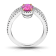 Oval Ruby and Diamond Platinum Ring 1.98ctw