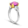 4.58ctw Emerald Cut Pink Sapphire and Diamond Platinum Ring
