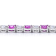 20.92ctw Round Pink Sapphire and Diamond Platinum Bracelet