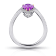 Pear Pink Sapphire and Diamond Platinum Ring 2.15ctw