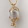 Lucky Fish 16mm Australian White South Sea Cultured Pearl Baroque
Pendant with Diamonds