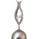 Tahitian Cultured Pearl Pendant with 18k White Gold & Diamonds