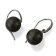 AAA 10mm Round Natural Color High Luster Tahitian Cultured Pearl Dangle
Earrings with 14K White Gold