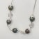 Beautifully Crafted 12mm, 5 Round Natural Classic Color Tahitian
Cultured Pearl Chain Station