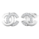0.71ctw Round White Diamond Stud Earrings in 14KT White Gold