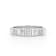 14K White Gold and Diamond Stackable Band