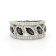 14K Yellow and White Gold Sapphire and Diamond Ring