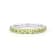 14K White Gold Peridot Stackable Ring