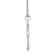 Diamond 0.25Ctw Sterling Silver Cross Pendant With Chain