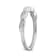 10K White Gold Diamond Ring 0.10Ctw