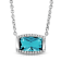 Sky Blue Topaz 1.86ct and Diamond 0.10ctw Sterling Silver Pendant With Chain