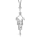 Diamond 0.10Ctw Sterling Silver Pendant With Chain
