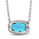 Sky Blue Topaz 1.86ct and Diamond 0.10ctw Sterling Silver Pendant With Chain