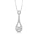 Diamond 0.50Ctw 10k White Gold Pendant With Chain