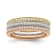 10K Tri-color Gold Diamond Ring 0.33Ctw