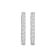 Diamond 0.33Ctw 10k White Gold Earrings