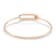 10K Rose Gold Diamond Bangle Bracelet 0.33ctw