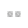 Diamond 0.75Ctw 10k White Gold Earrings