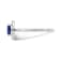 Sterling Silver Diamond 0.16Ctw and Sapphire Ring
