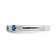 Sterling Silver Diamond and Sapphire Ring 0.16ctw