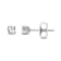 Diamond 0.33Ctw 14k White Gold Earrings