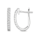 Diamond 0.33Ctw 10k White Gold Earrings