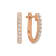Diamond 0.33Ctw 10k Rose  Gold Earrings