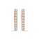 Diamond 0.33Ctw 10k Rose  Gold Earrings
