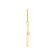 Diamond 0.20Ctw 10k Two-tone Gold Cross Pendant With Chain