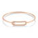 10K Rose Gold Diamond Bangle Bracelet 0.33ctw
