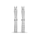 Diamond 0.50Ctw 10k White Gold Earrings